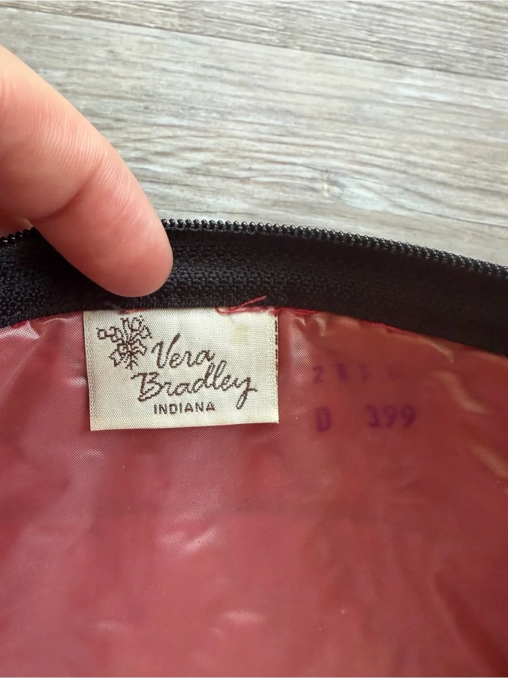 Vintage Vera Bradley Noel Christmas Zipper Pouch